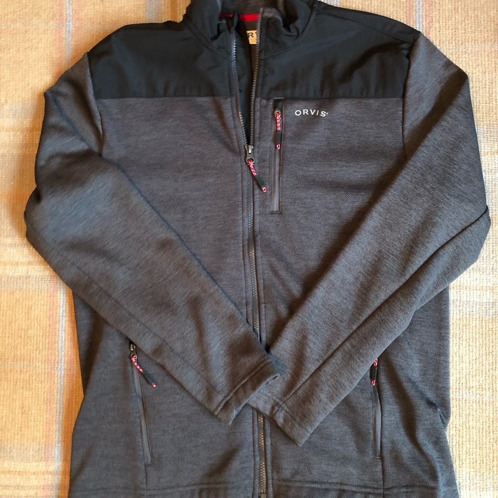 Orvis Gray and Black Lightweight Shirt Jacket